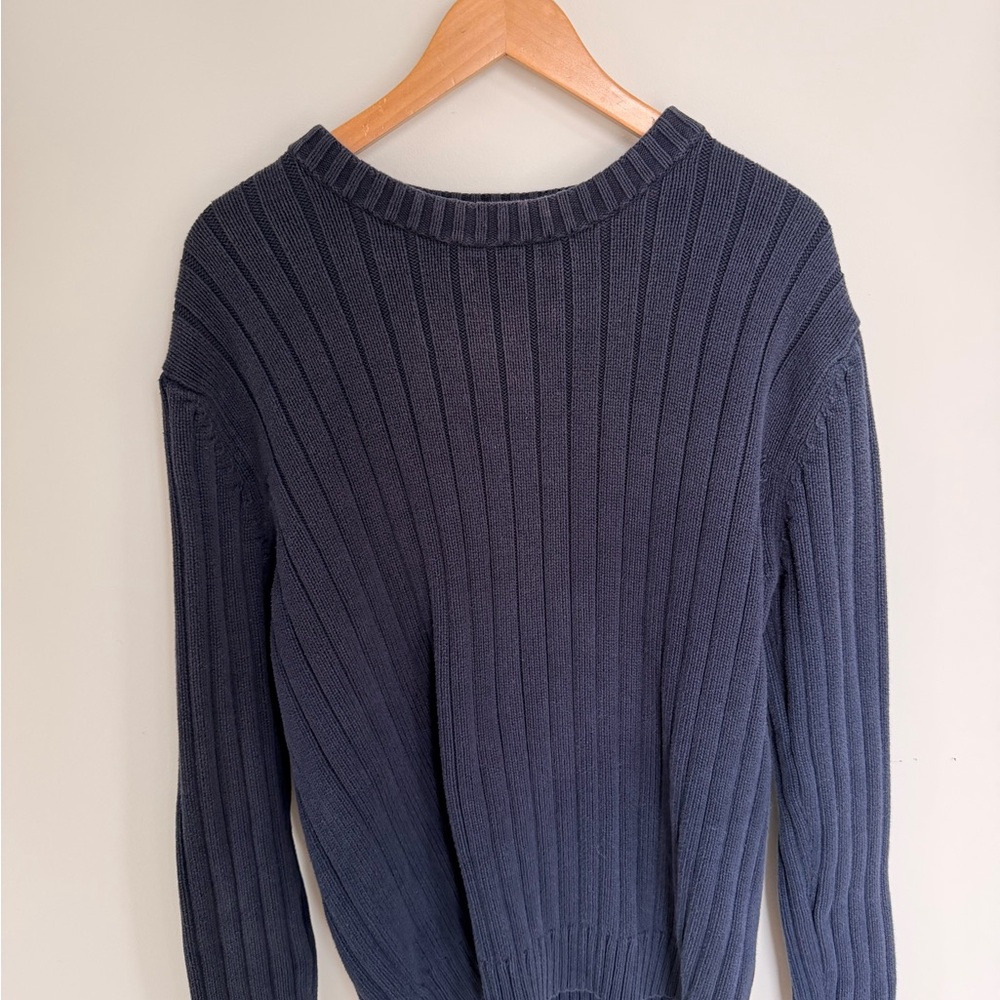 George Women's Navy Ribbed Sweater